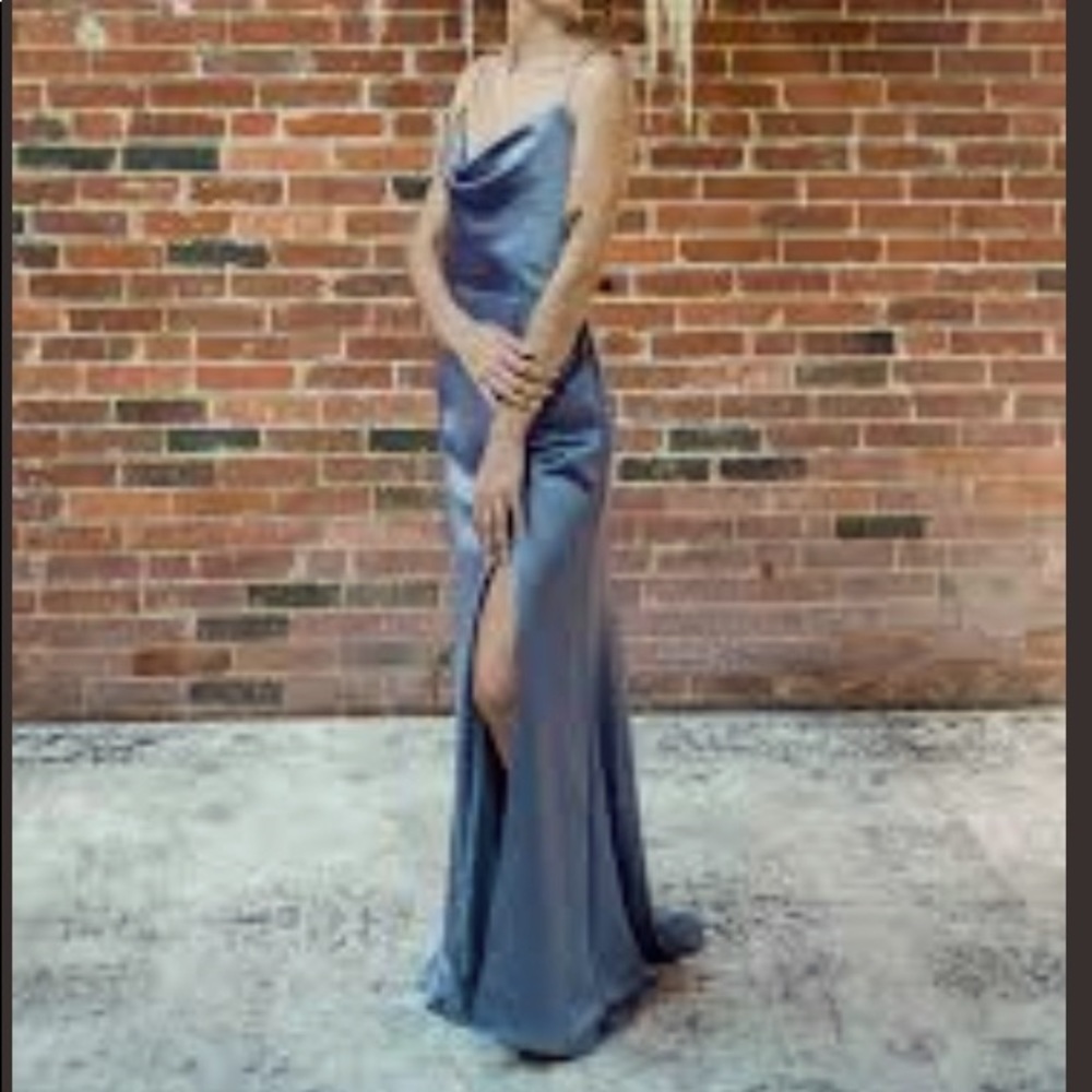 Amsale - Chloe Dress, size 4 BNWT - SLATE colour